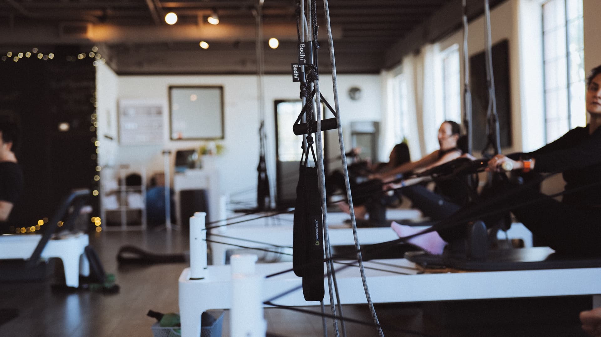 Inside Root Fitness boutique Pilates studio in Corona del Mar